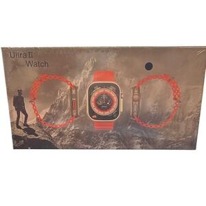 Ultra II Smart Watch with Orange Sport Band Fitness Tracker New in Box